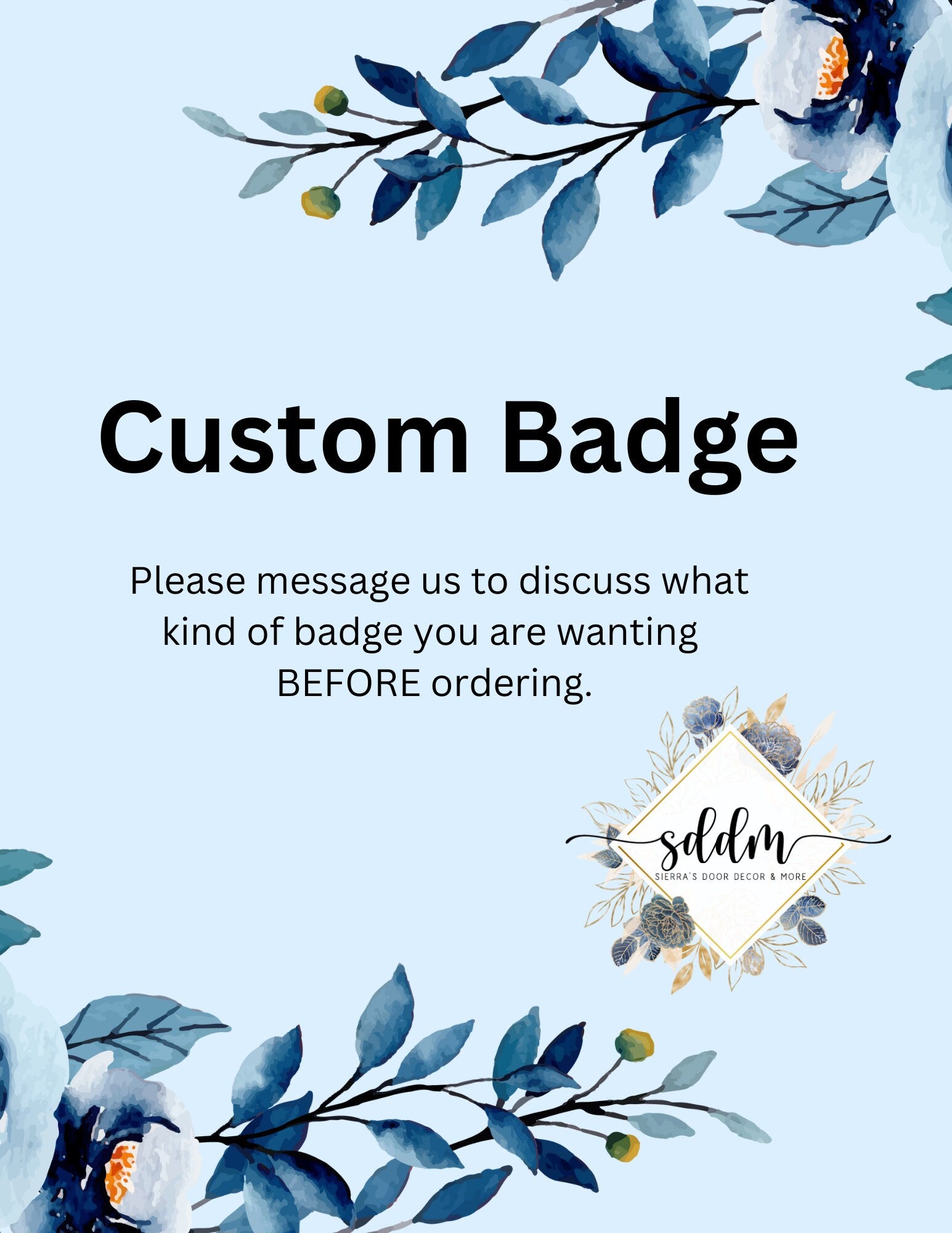 Custom badge reel – Sierra's Door Decor & More