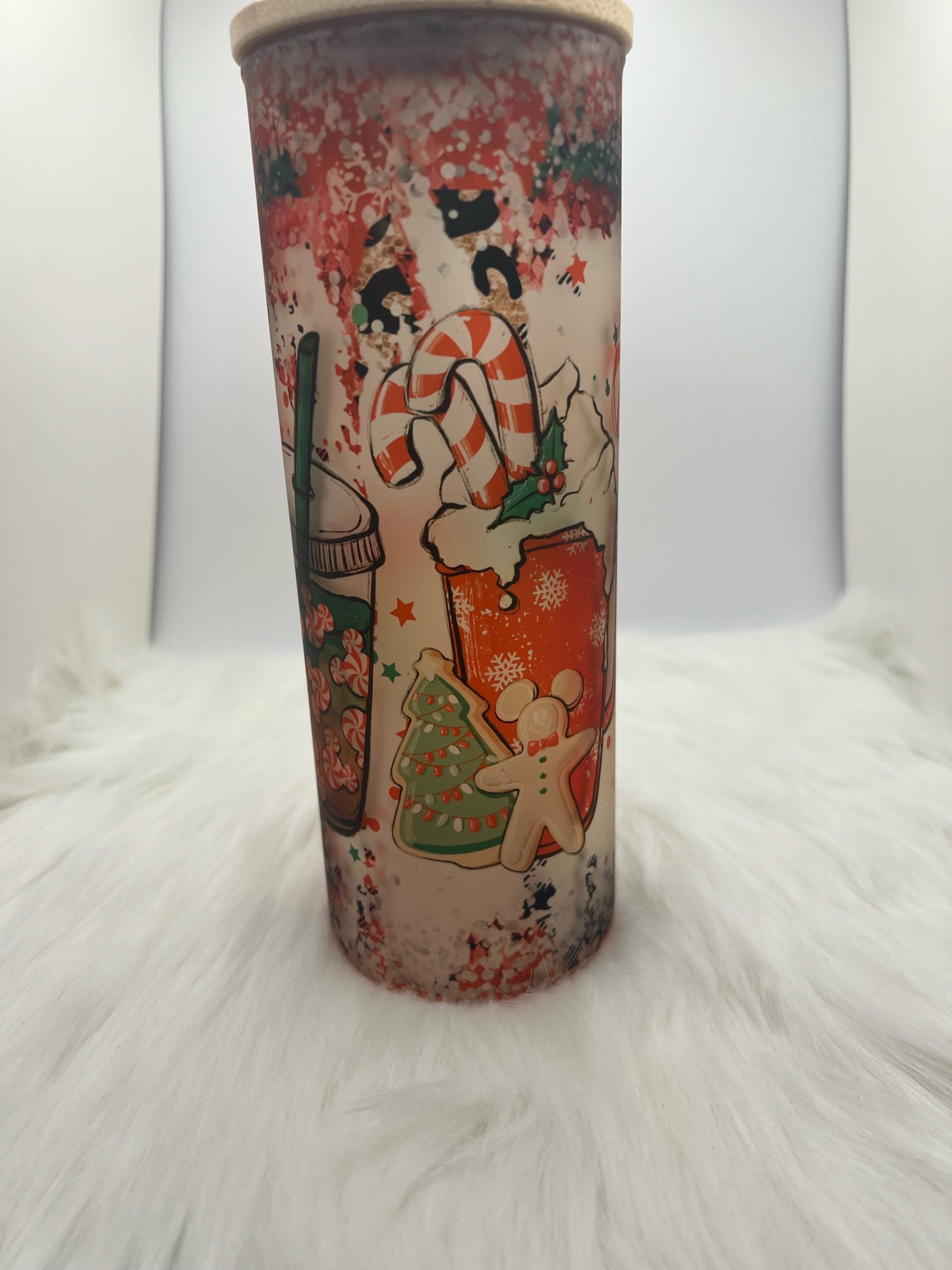Christmas drinks 25oz frosted tumbler