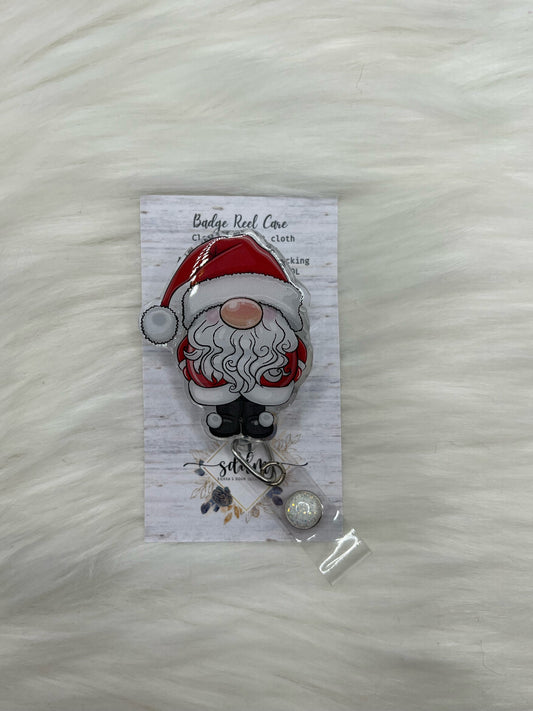 Santa Gnome Badge Reel