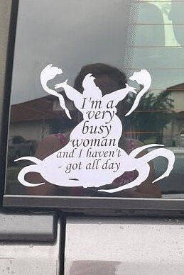 Octopus Women Decal-I’m a busy woman decal-personalized gifts