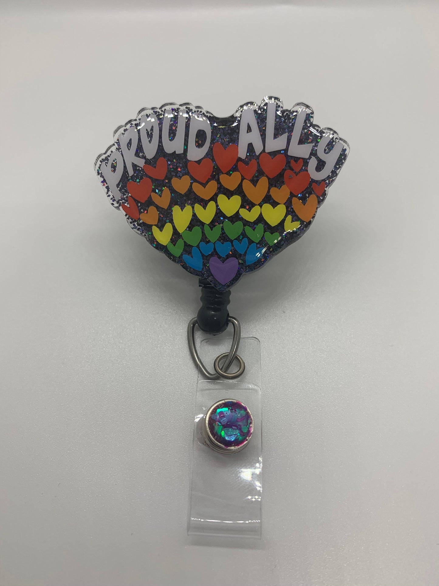 Proud Ally Badge Reel-Badge Holder-Pride- MRI Safe- health care gifts