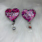 XOXO Heart Badge reel-Badge holder-Valentines Day-Gifts for her-Nurse-CNA-Gifts