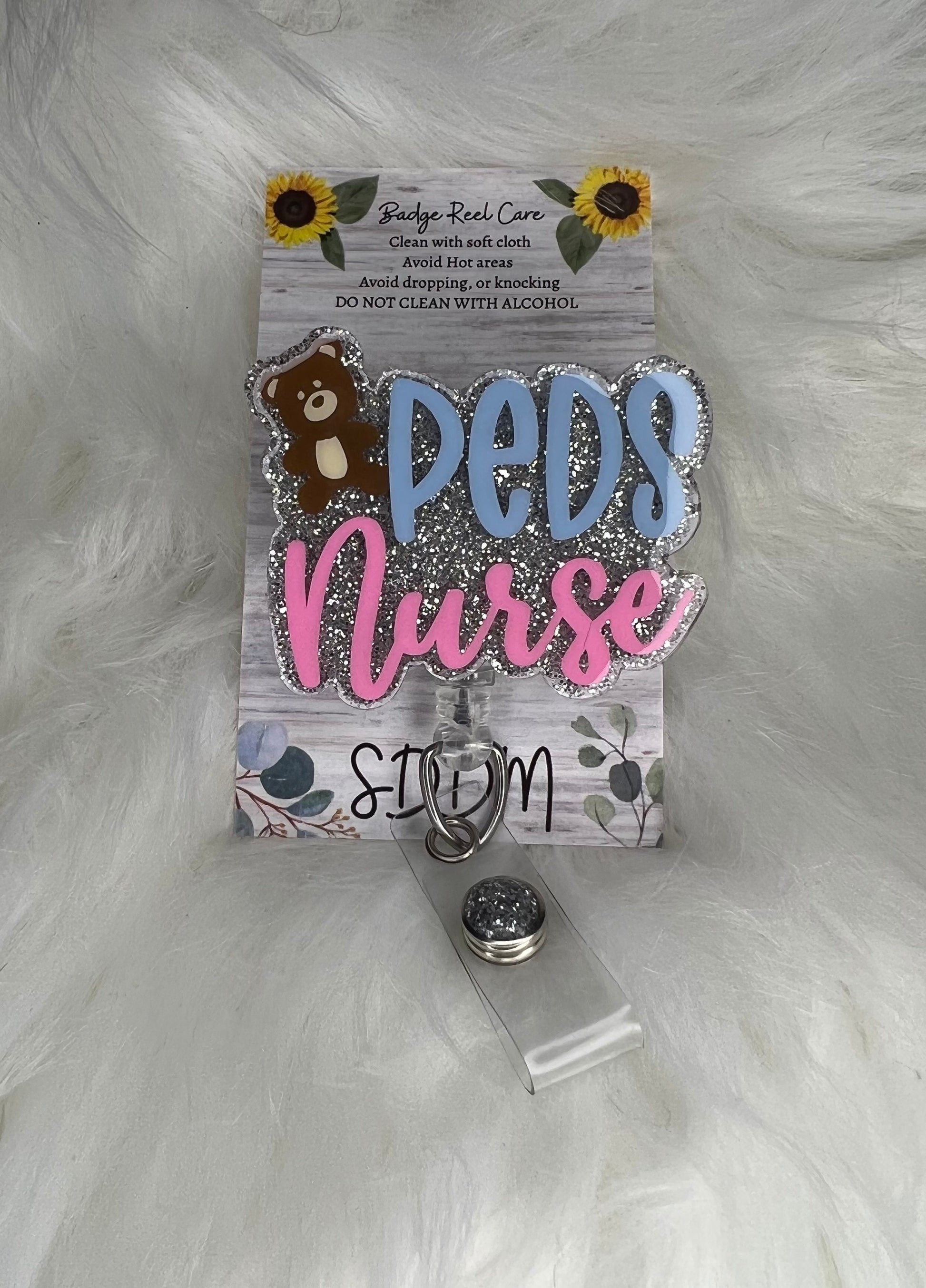 PEDS Nurse Badge Reel – Sierra's Door Decor & More