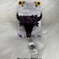 Cow skull with flowers badge reel-Badge Reel-Bull-Western-personalized gifts