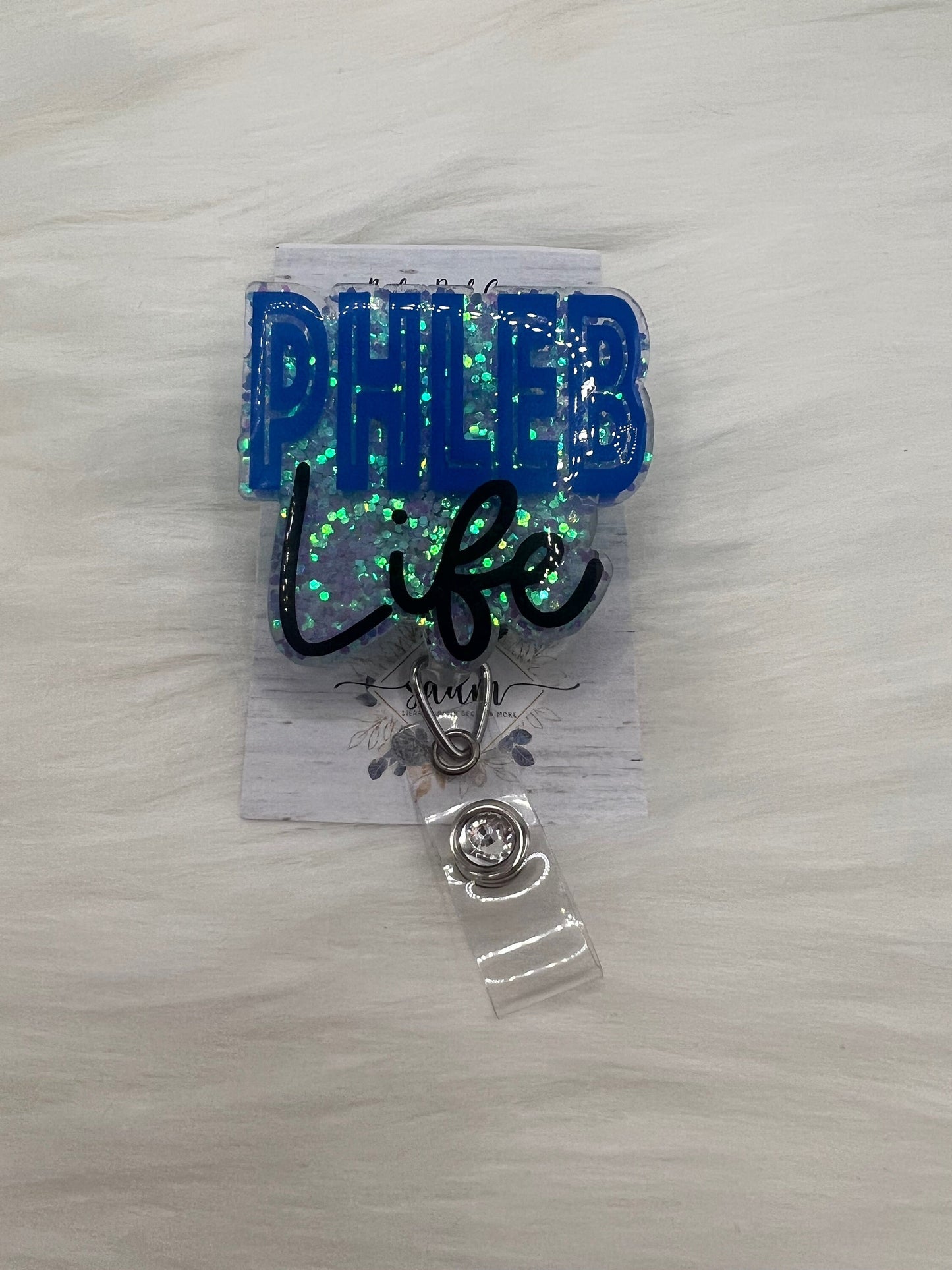 Phlebotomy Life Badge Reel- Cute Badge Holder- Phleb Life- Custom Badge reel-personalized gifts