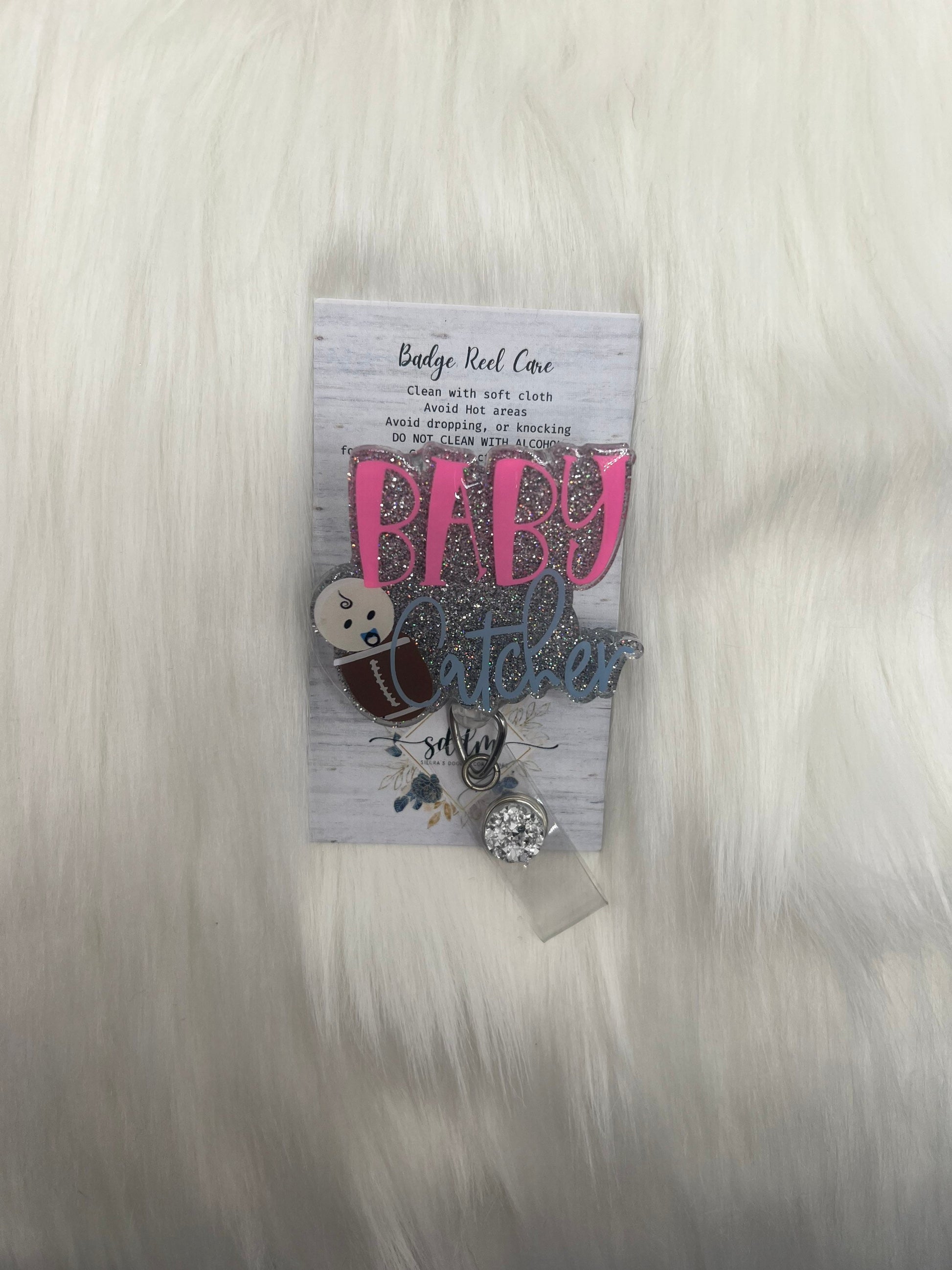 Baby Catcher badge reel – Sierra's Door Decor & More