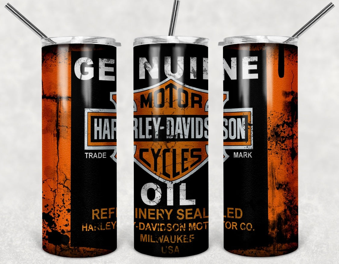 Harley Davidson oil tumbler-Fathers day gifts