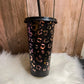 Rose Gold Cheetah Print 24 ounce cold cup