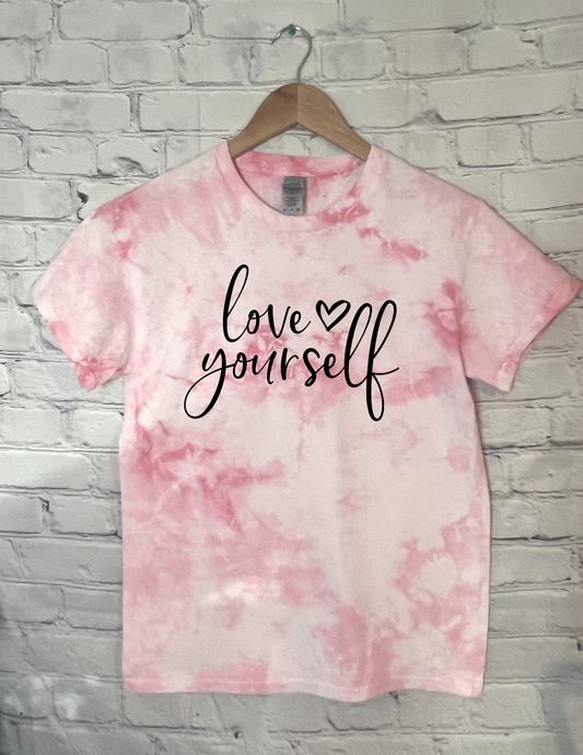 Love Yourself Tie Dye Tee-Self Love Shirts